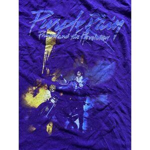 Prince And The Revolution T Shirt Purple Rain Size XL Purple